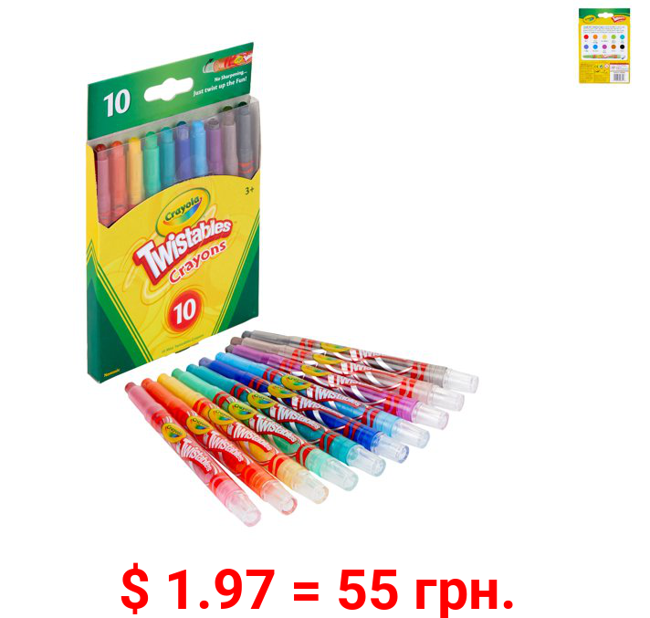 Crayola Mini-Twistables Crayons, 10 Count
