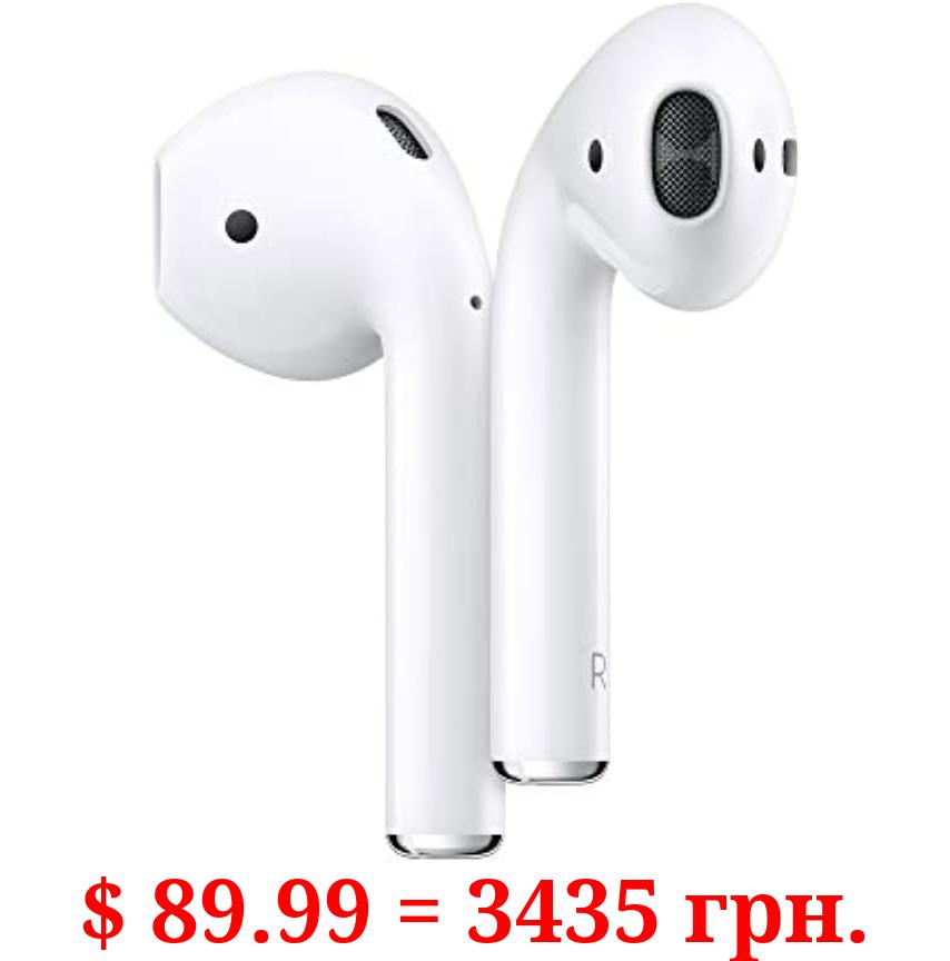 Apple AirPods (2nd Generation) Wireless Ear Buds • Bluetooth Headphones • with Lightning Charging Case Included • Over 24 Hours of Battery Life • Effortless Setup for iPhone