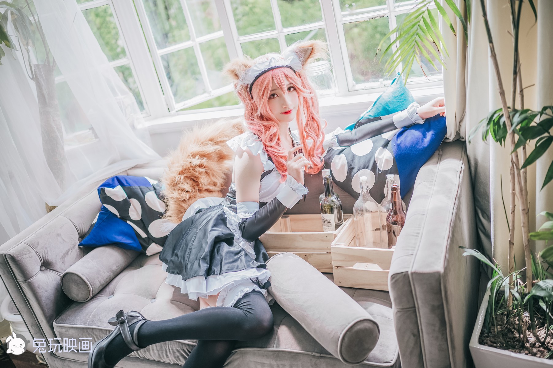 Cosplay 兔玩映画 女仆玉藻前 4