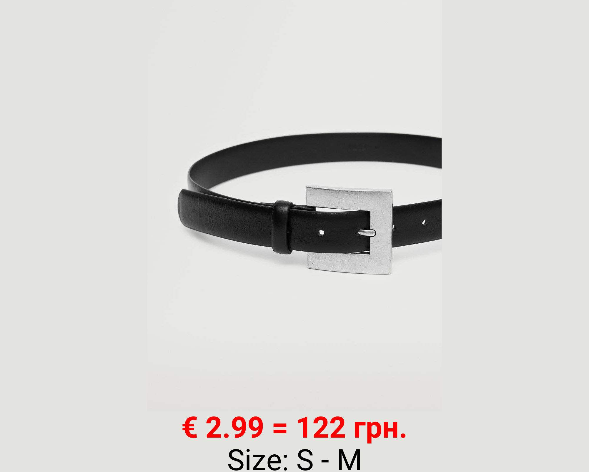 Cinturón hebilla cuadrada