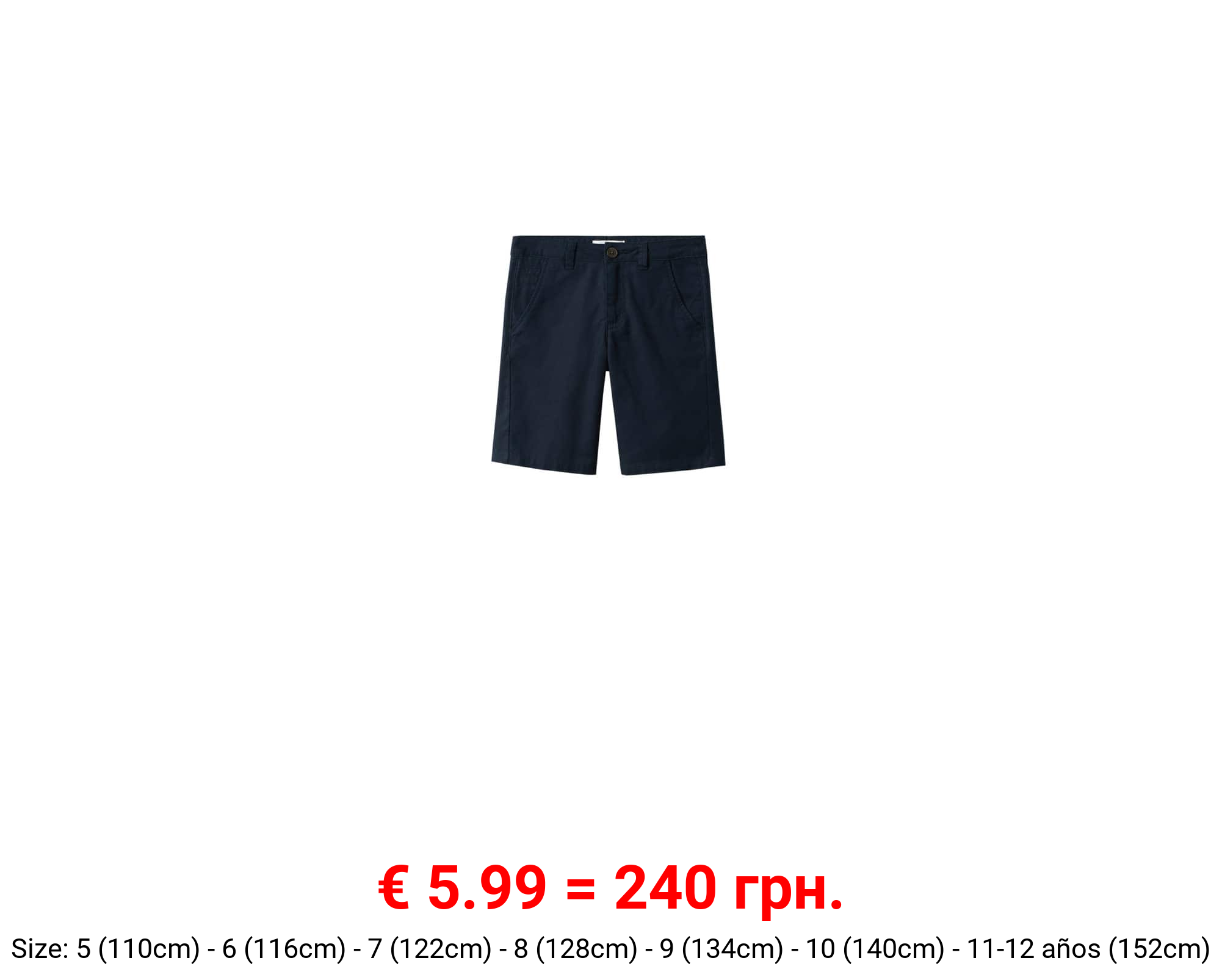 Bermudas algodón lino