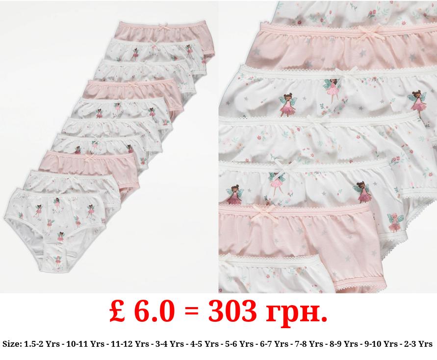 Fairy Floral Briefs 10 Pack