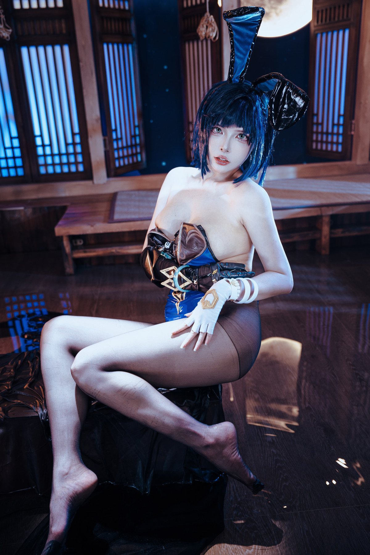 Cosplay 夏小秋秋秋 夜兰 兔女郎 Set.02 10