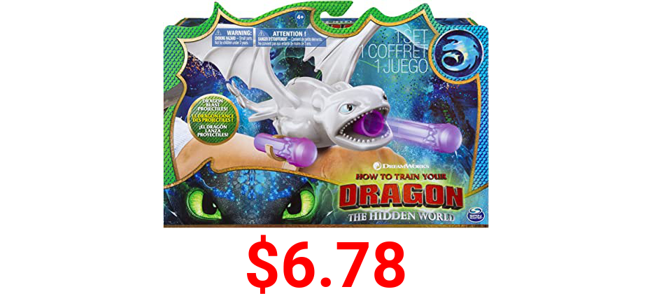 Dreamworks Dragons Lightfury Wrist Launcher, Role-Play Launcher Accessory, for Kids Aged 4 and Up
