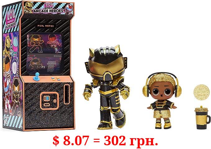 L.O.L. Surprise! Arcade Heroes Series 2 Action Figure with 15 Surprises Including Hero Suit, Boy or Ultra-Rare Girl Doll and Accessories, Trading Card- Toy Gift for Girls Boys Ages 4 5 6 7+