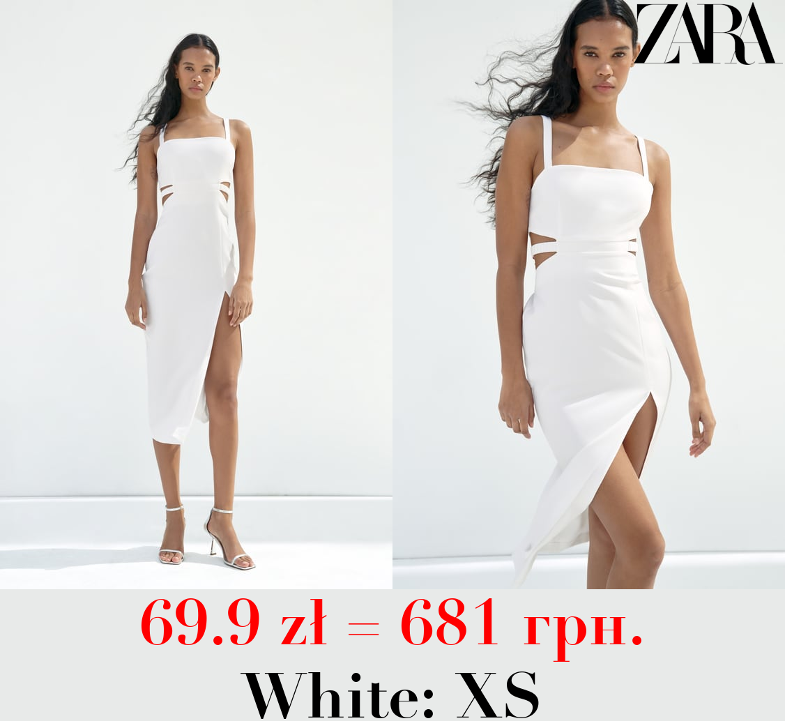 MIDI DRESS WITH CUT-OUT DETAIL