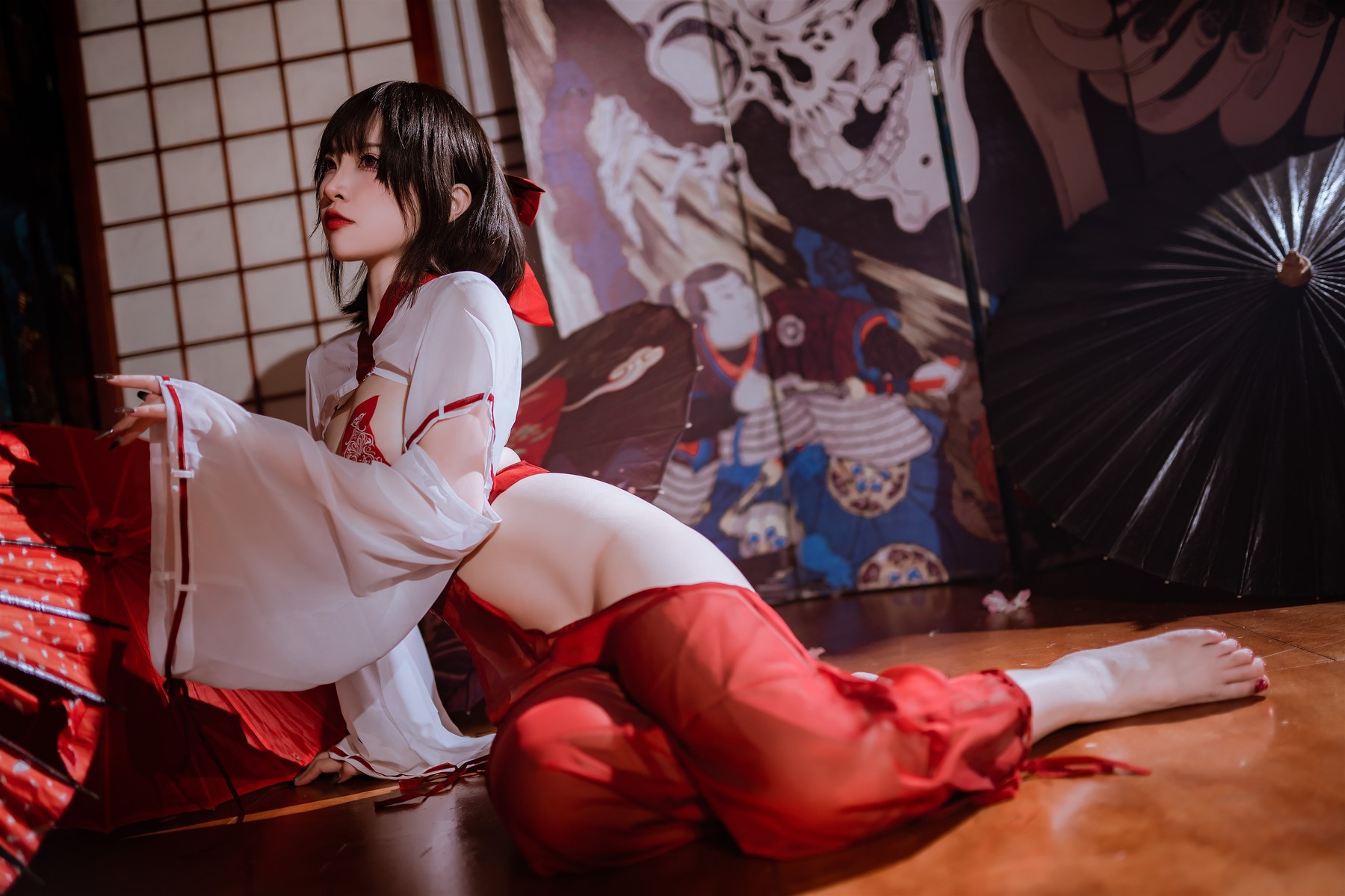 Cosplay 二佐Nisa 私房巫女 6