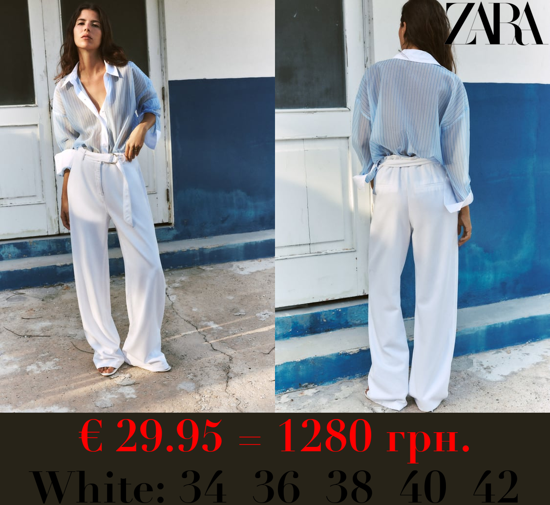 FULL LENGTH TROUSERS WITH BELT