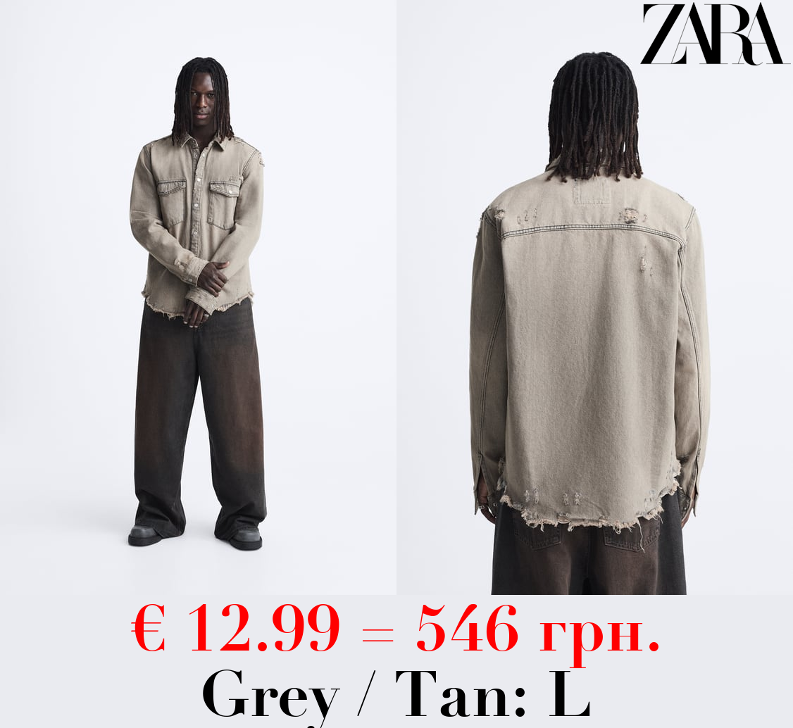 OVERDYED DENIM OVERSHIRT