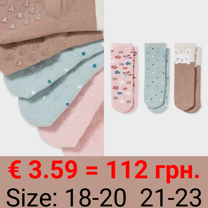 Multipack 3er - Baby-Anti-Rutsch-Socken
