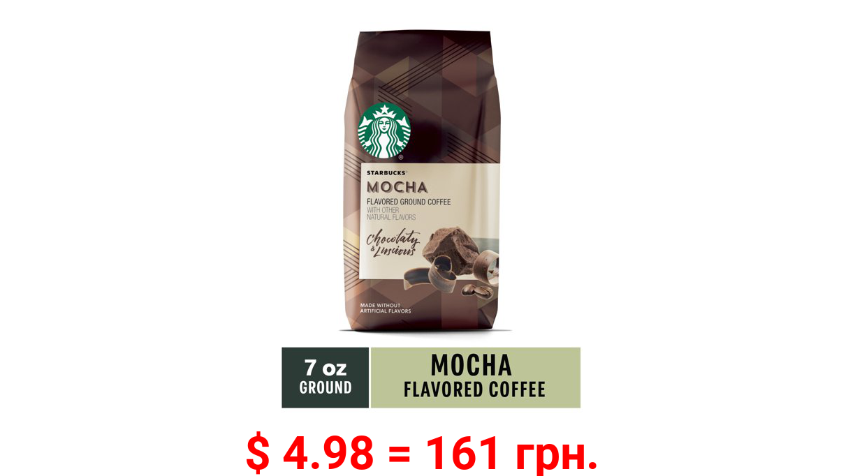 Starbucks Mocha Flavored, Ground Coffee, 7 oz
