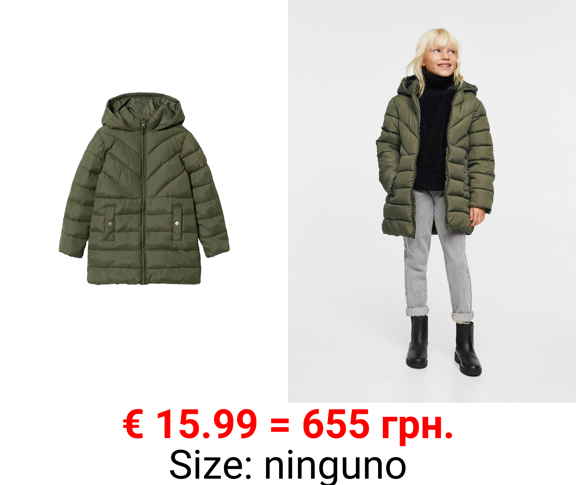 anorak largo acolchado