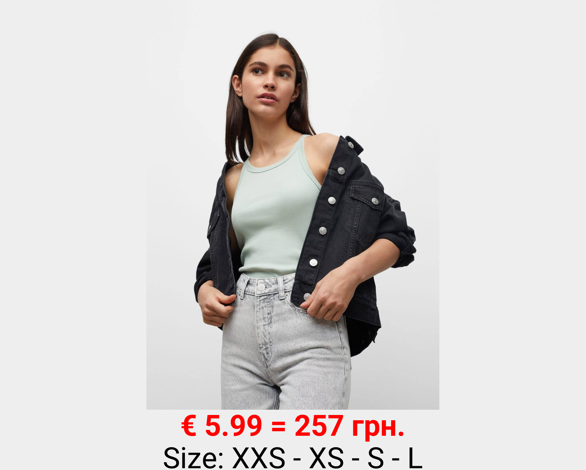 Jeans rectos tiro alto