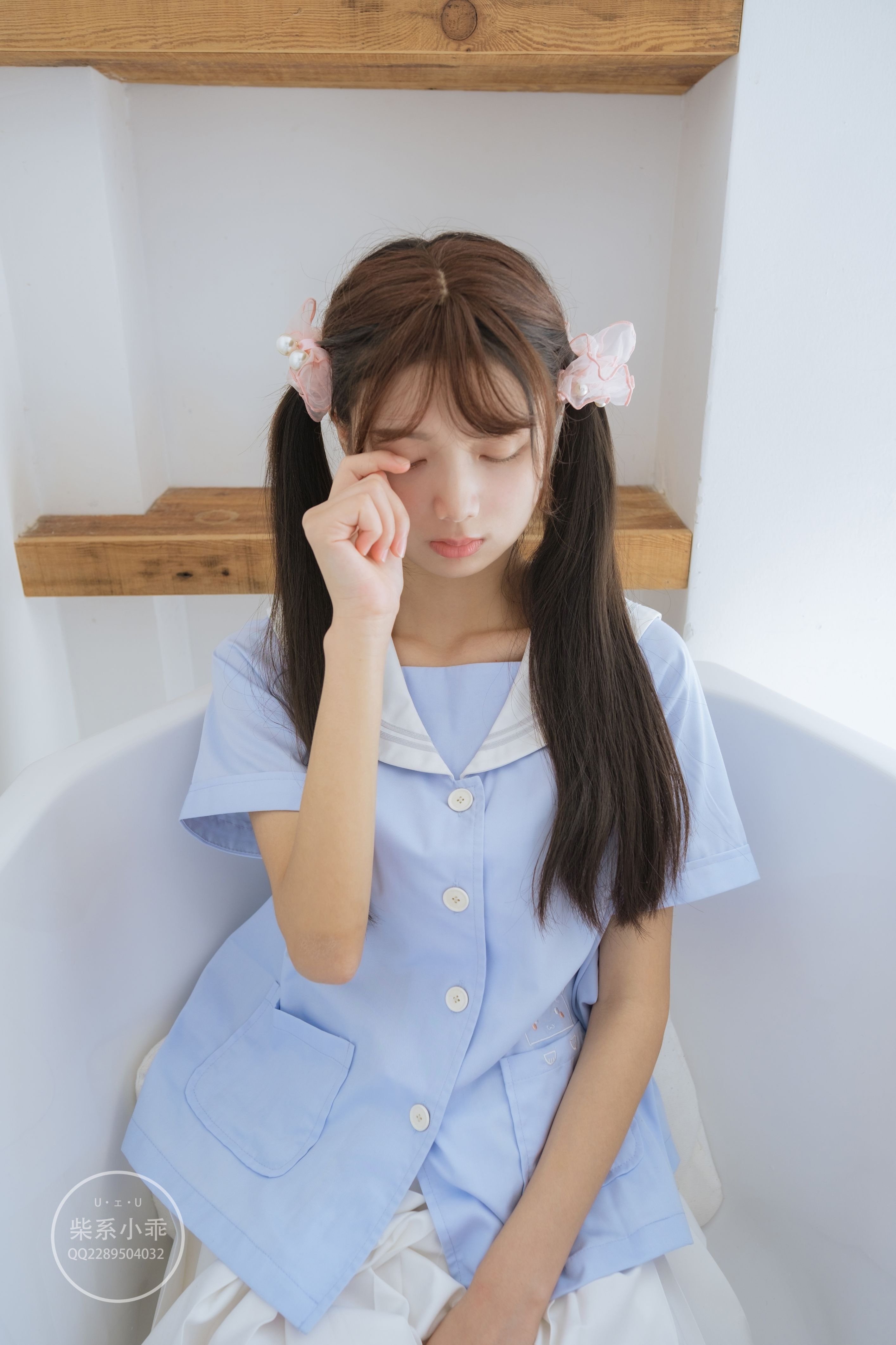 稚乖画册 - NO.01 晴空01 白丝双马尾jk [79P-600MB] 68