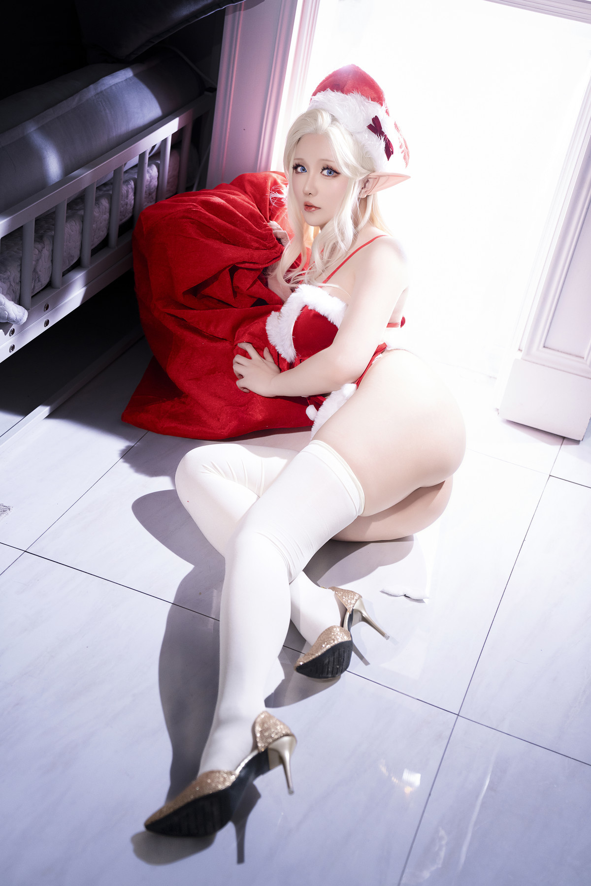 Cosplay 星之迟迟Hoshilily 圣诞精灵篇B 圣诞老人 Set.02 1