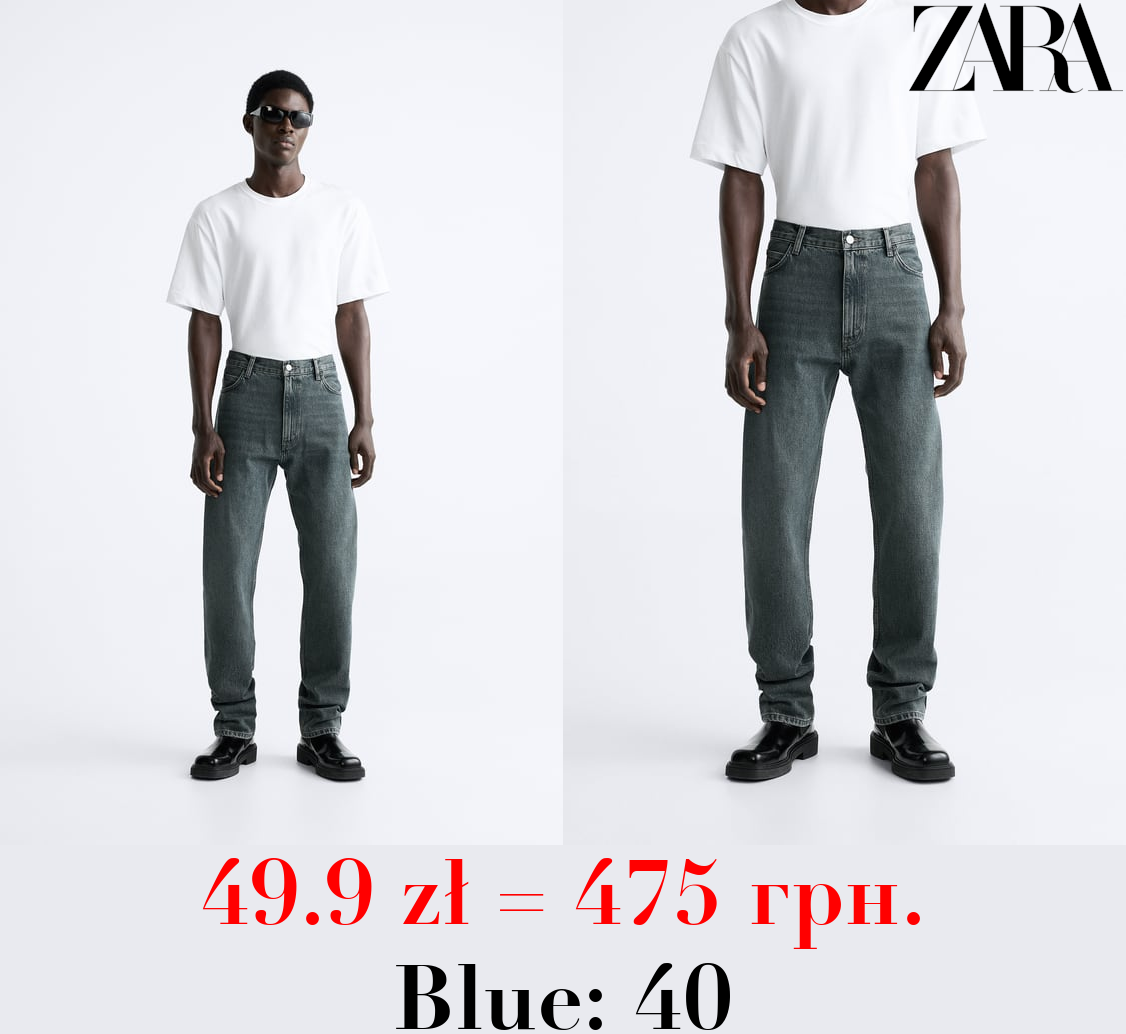 HIGH-WAIST STRAIGHT JEANS