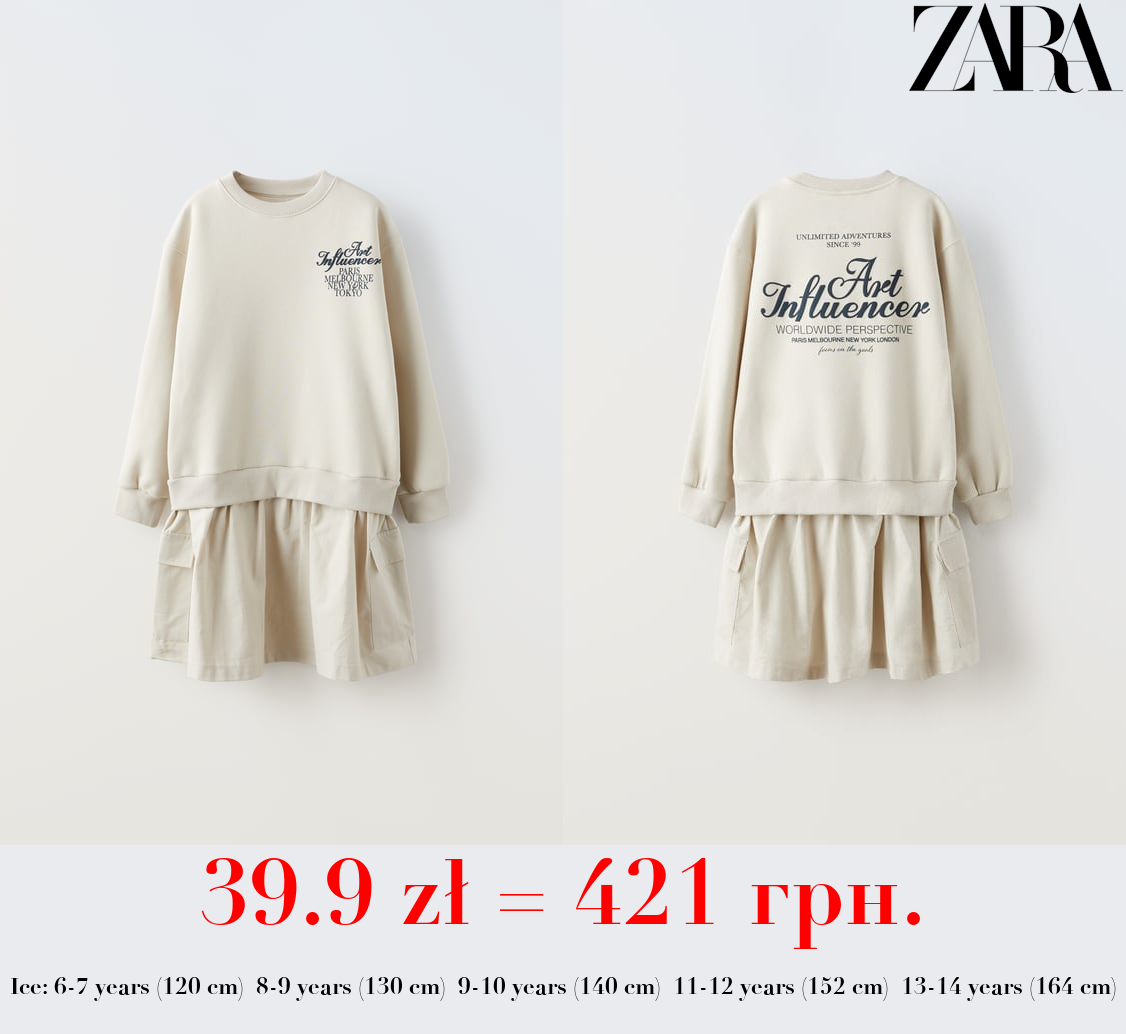 CONTRAST ART DRESS