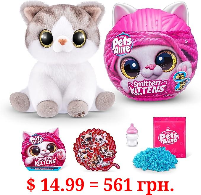 Pets Alive Smitten Kittens Surprise (Scottishfold Alli) by ZURU Nurture Play Soft Toy Unboxing Adopt Interactive 10 Sounds