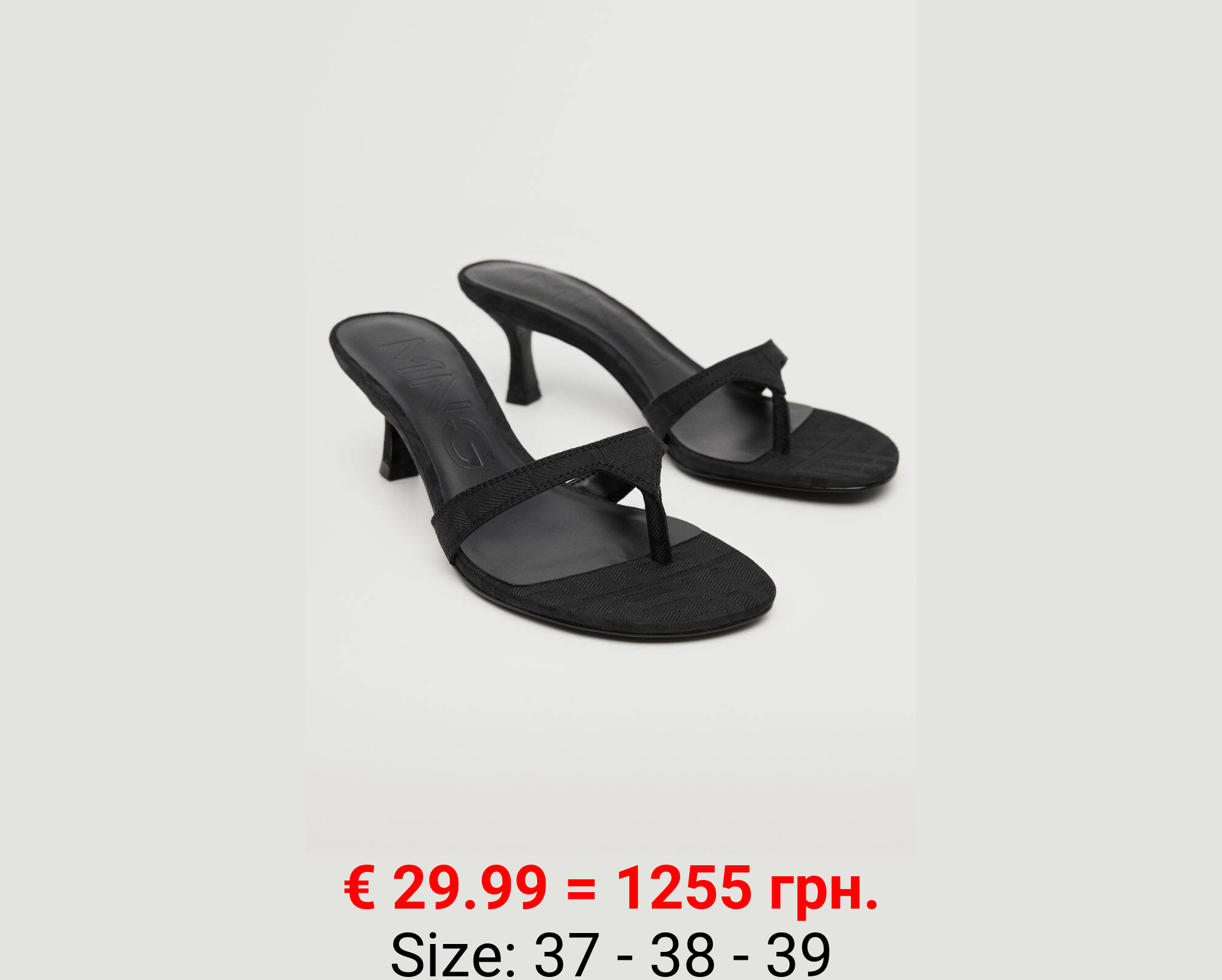 Sandalia destalonada tacón