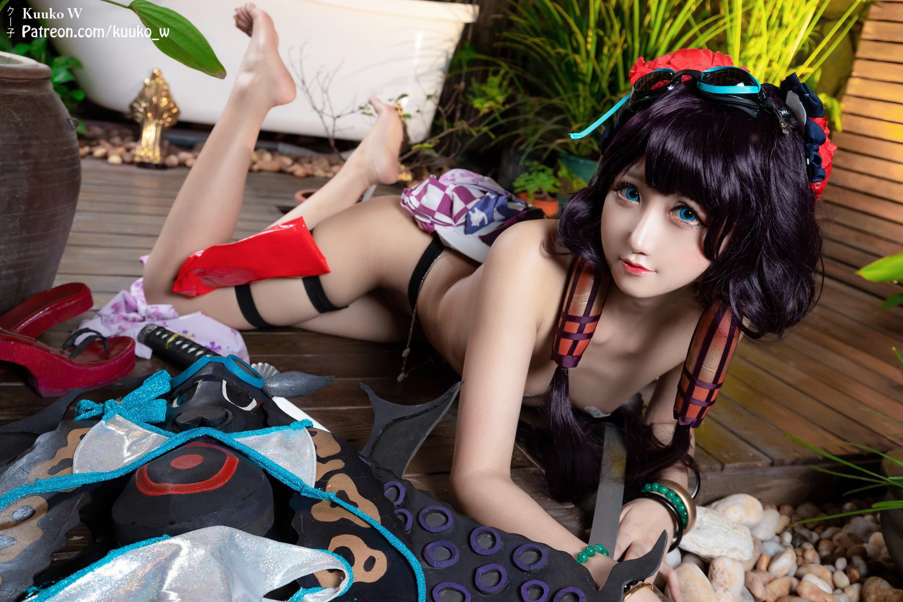 Cosplay KuukoW クー子 Houkusai Saber 11