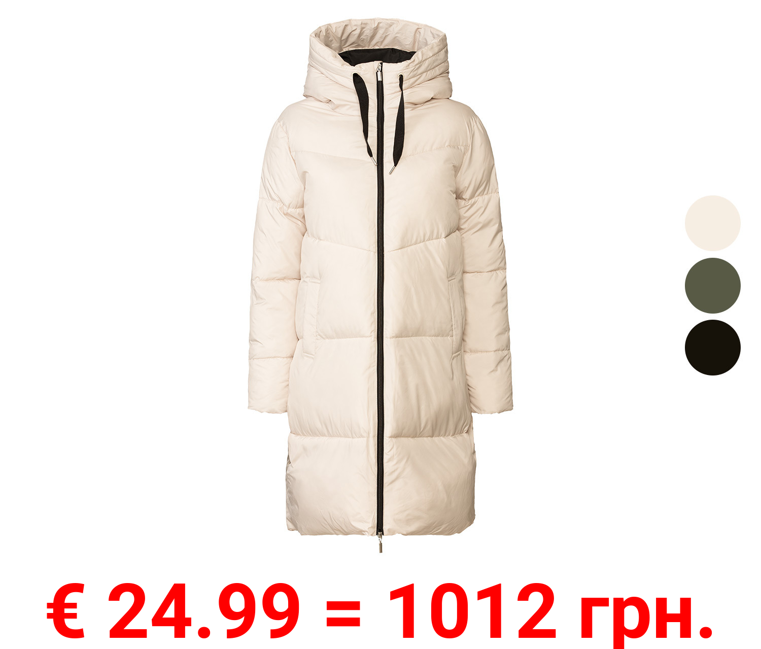 esmara® Damen Steppmantel, angenehm leicht wattiert