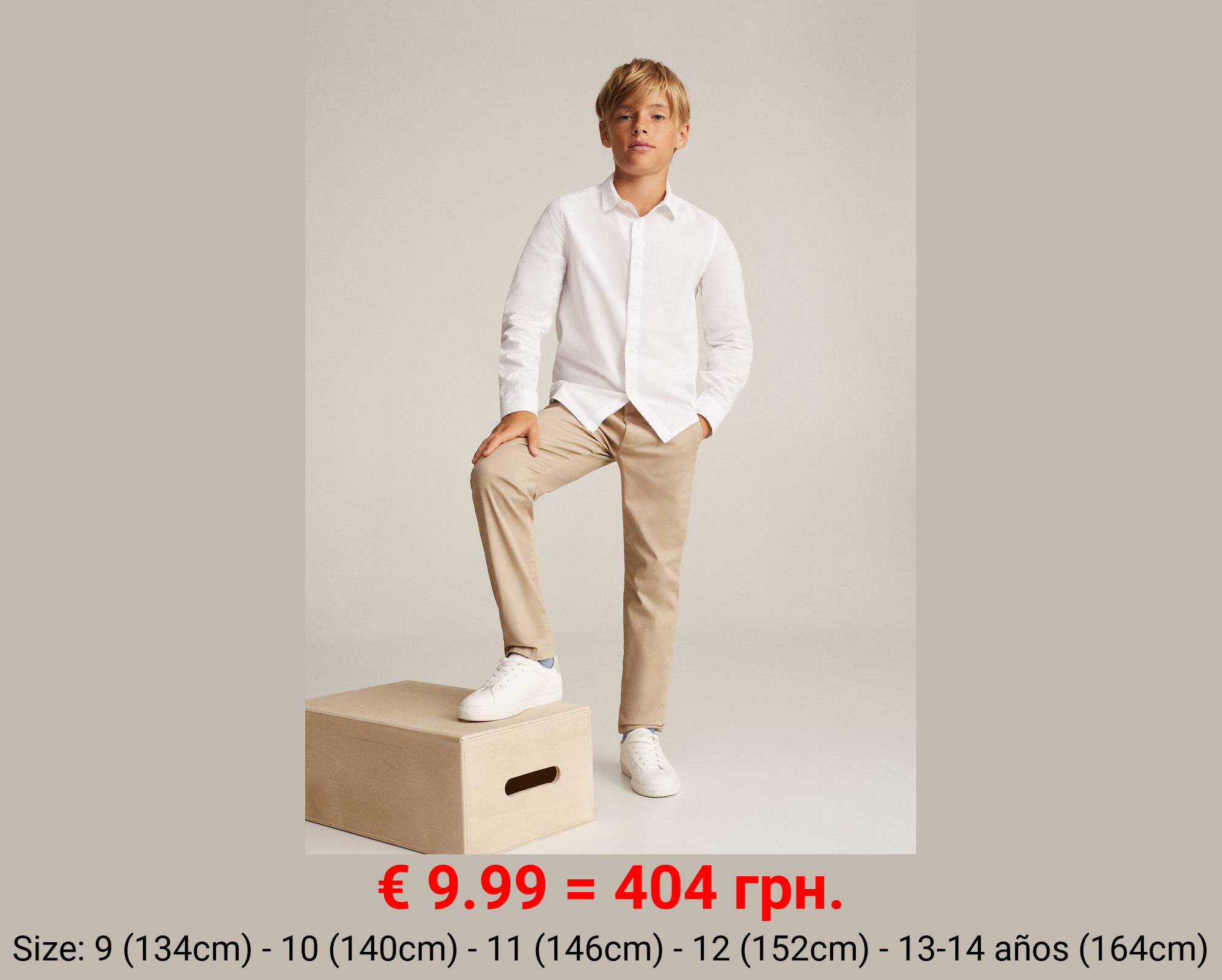 Pantalón chino algodón 