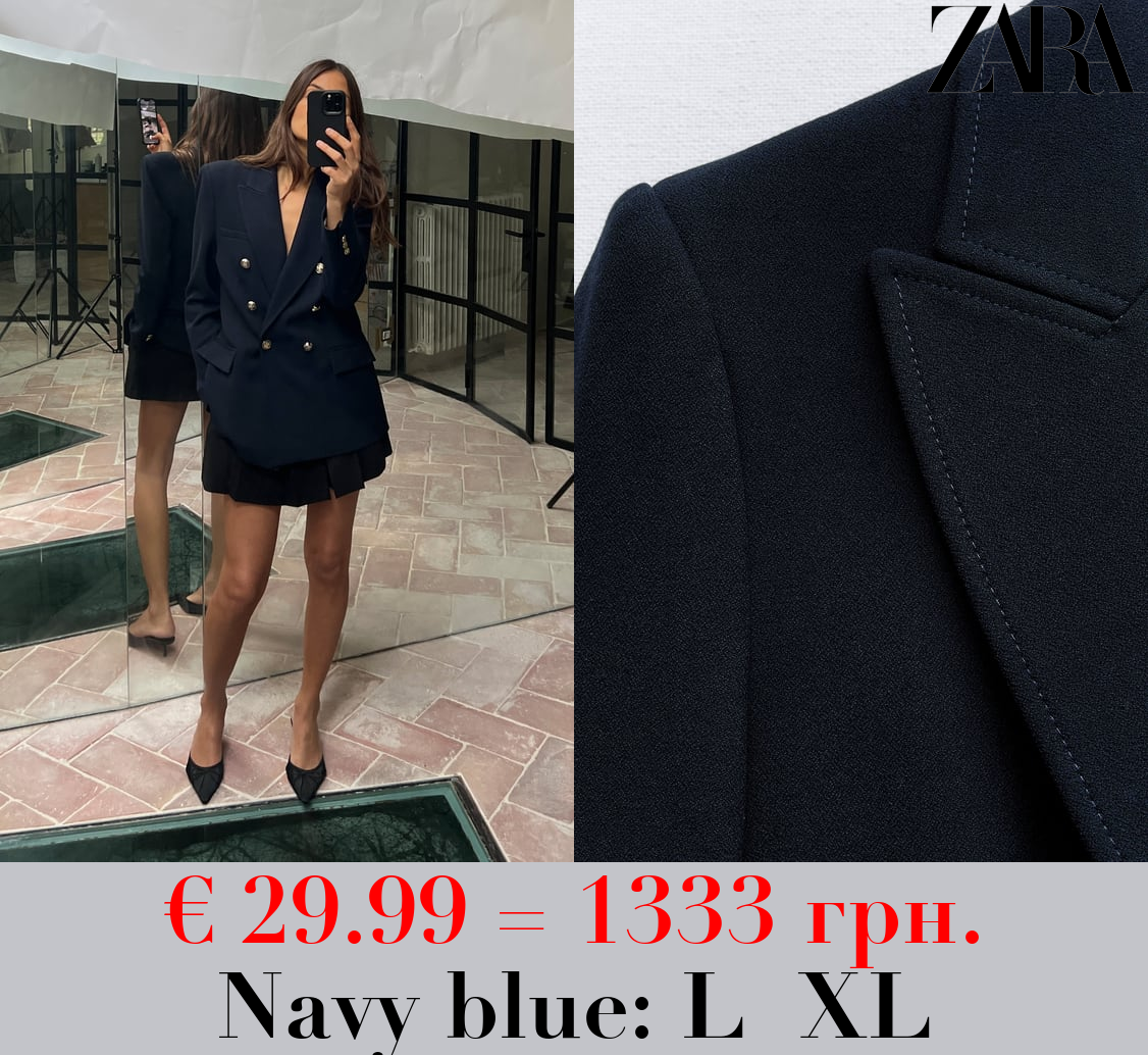 TAILORED DOUBLE-BREASTED BLAZER