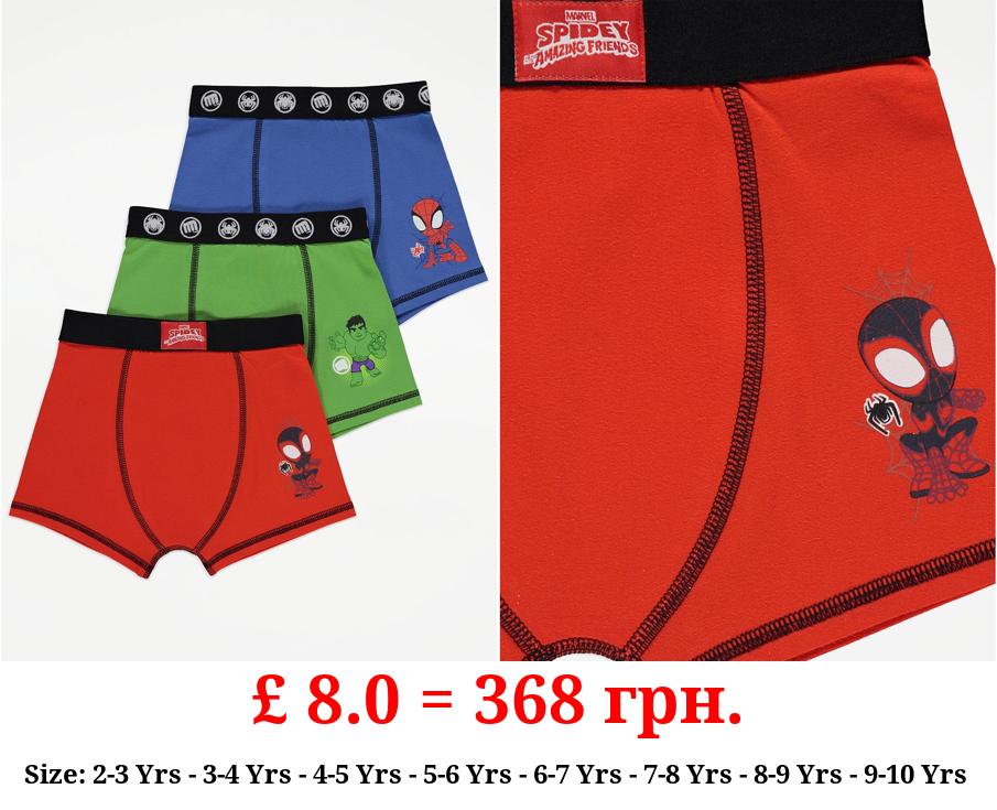 Marvel Spidey Amazing Friends Trunks 3 Pack