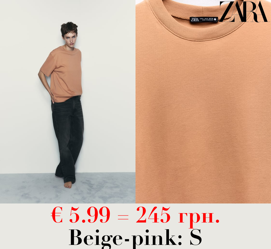 COTTON CLEAN EFFECT T-SHIRT