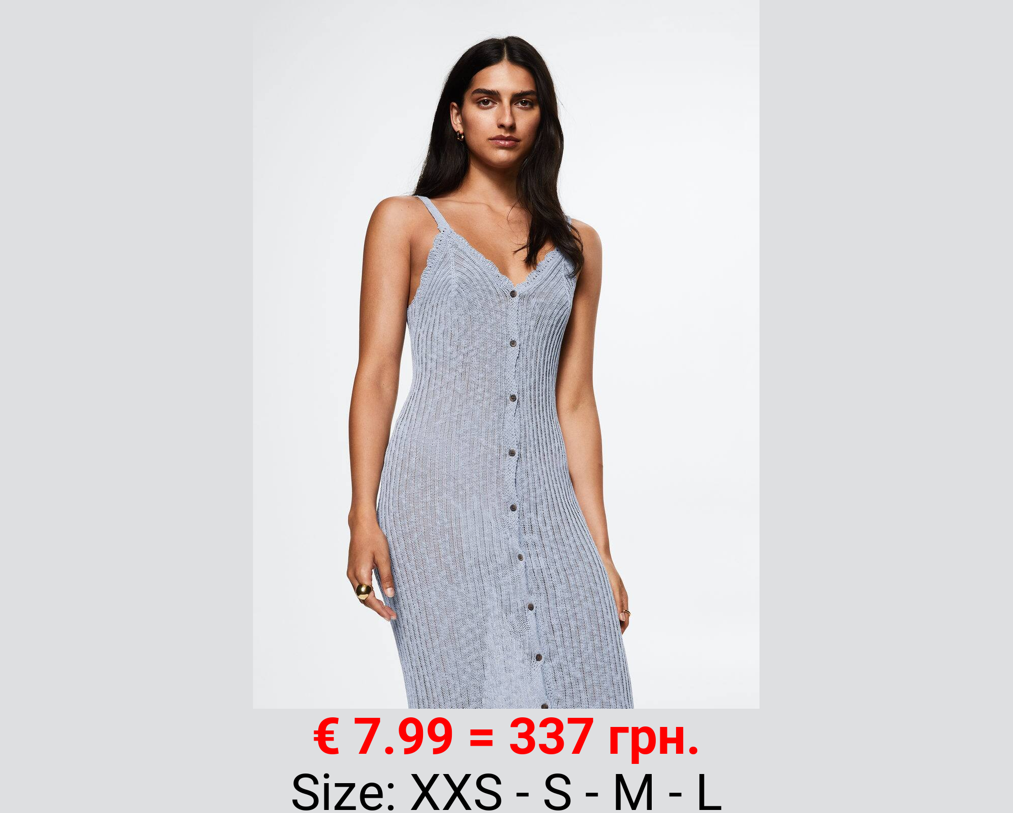 Vestido punto canalé