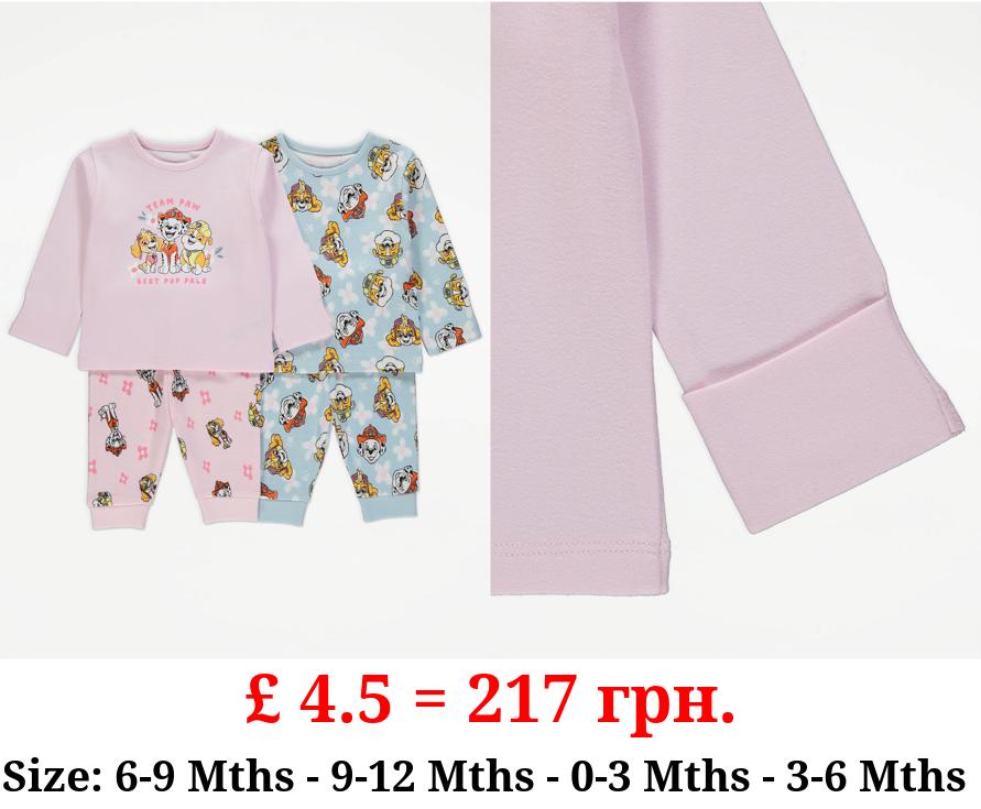 PAW Patrol Character Long Sleeve Pyjamas 2 Pack