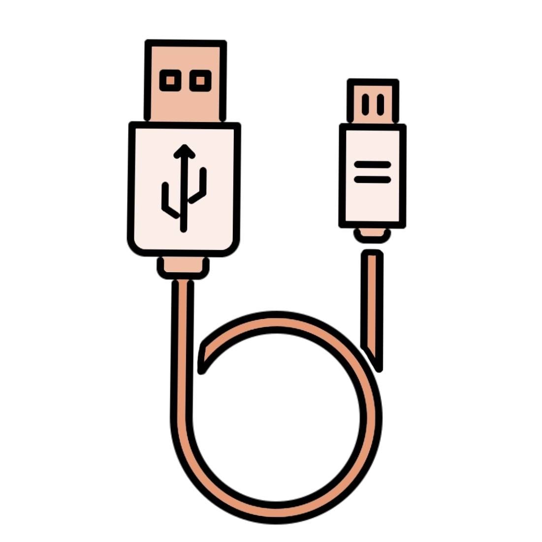 Провод микро USB вектор