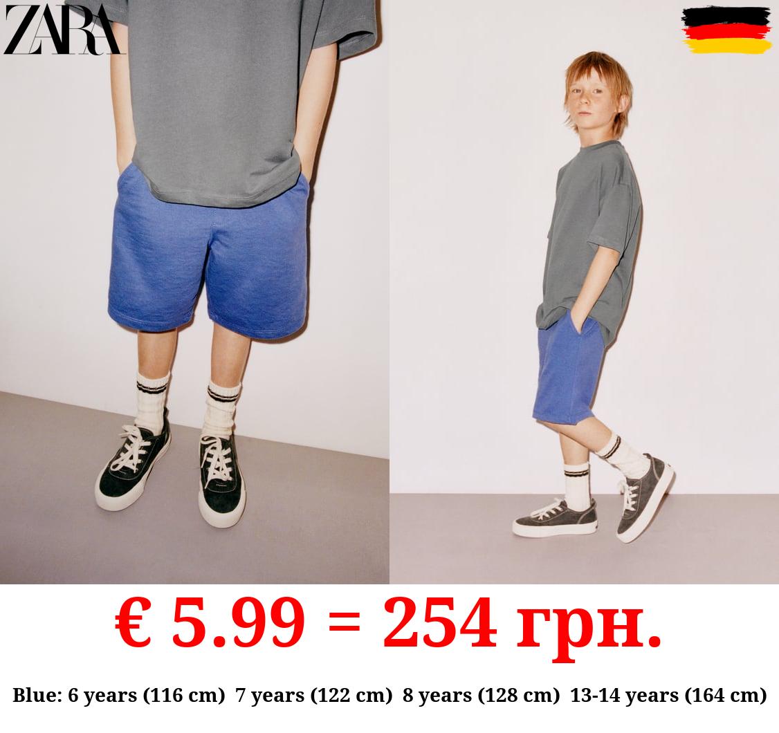 PLUSH BERMUDA SHORTS