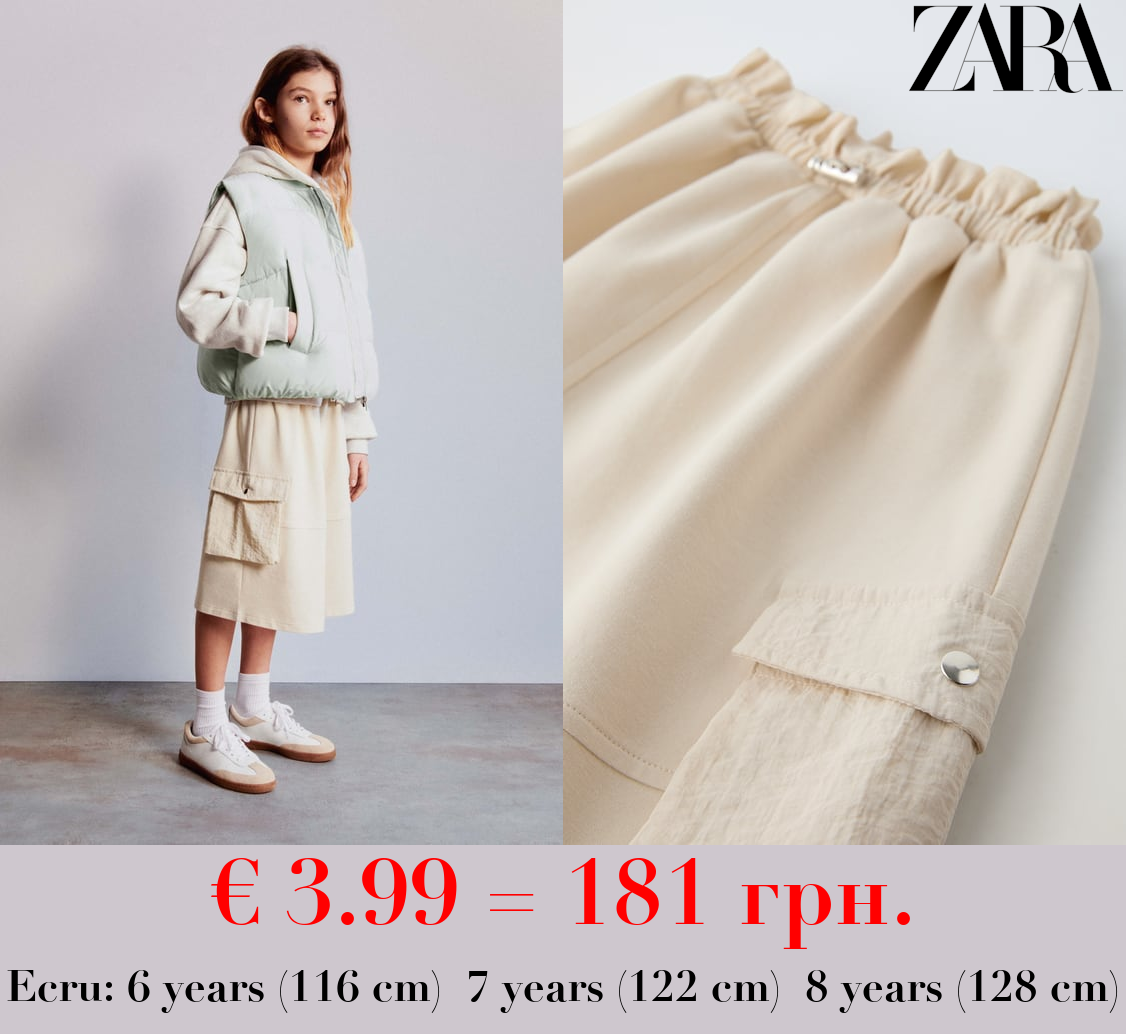 CARGO SKIRT WITH COMBINED POCKETS