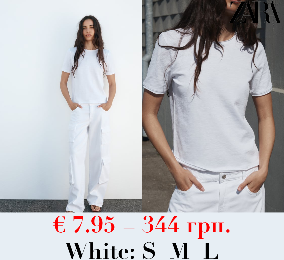 SLUB KNIT COTTON T-SHIRT