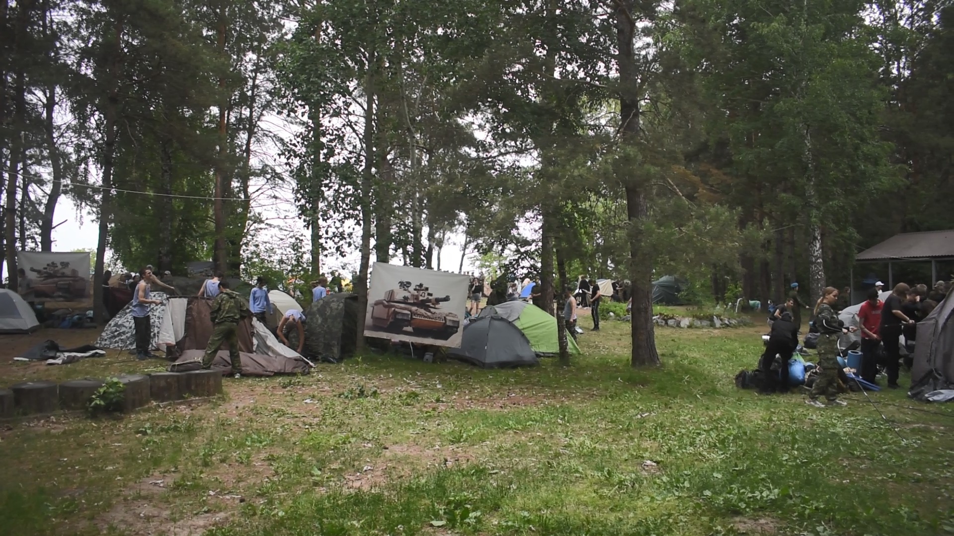 Палаточный городок на Поляне Таулу