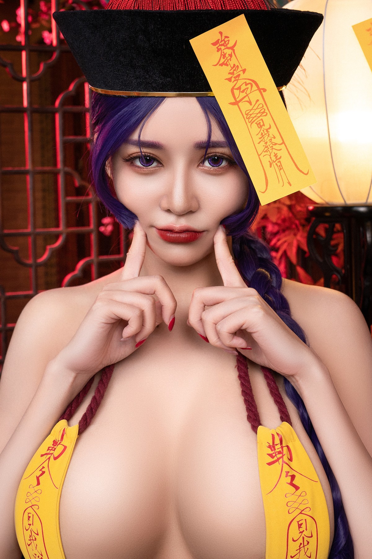 菰蒲風動縱斜影，殭屍奶光《安希》膣得液滿！見我發情——香希趕屍霊幻道士 X 最胸妖怪キョンシー Zombie sex folklore Set.02 20