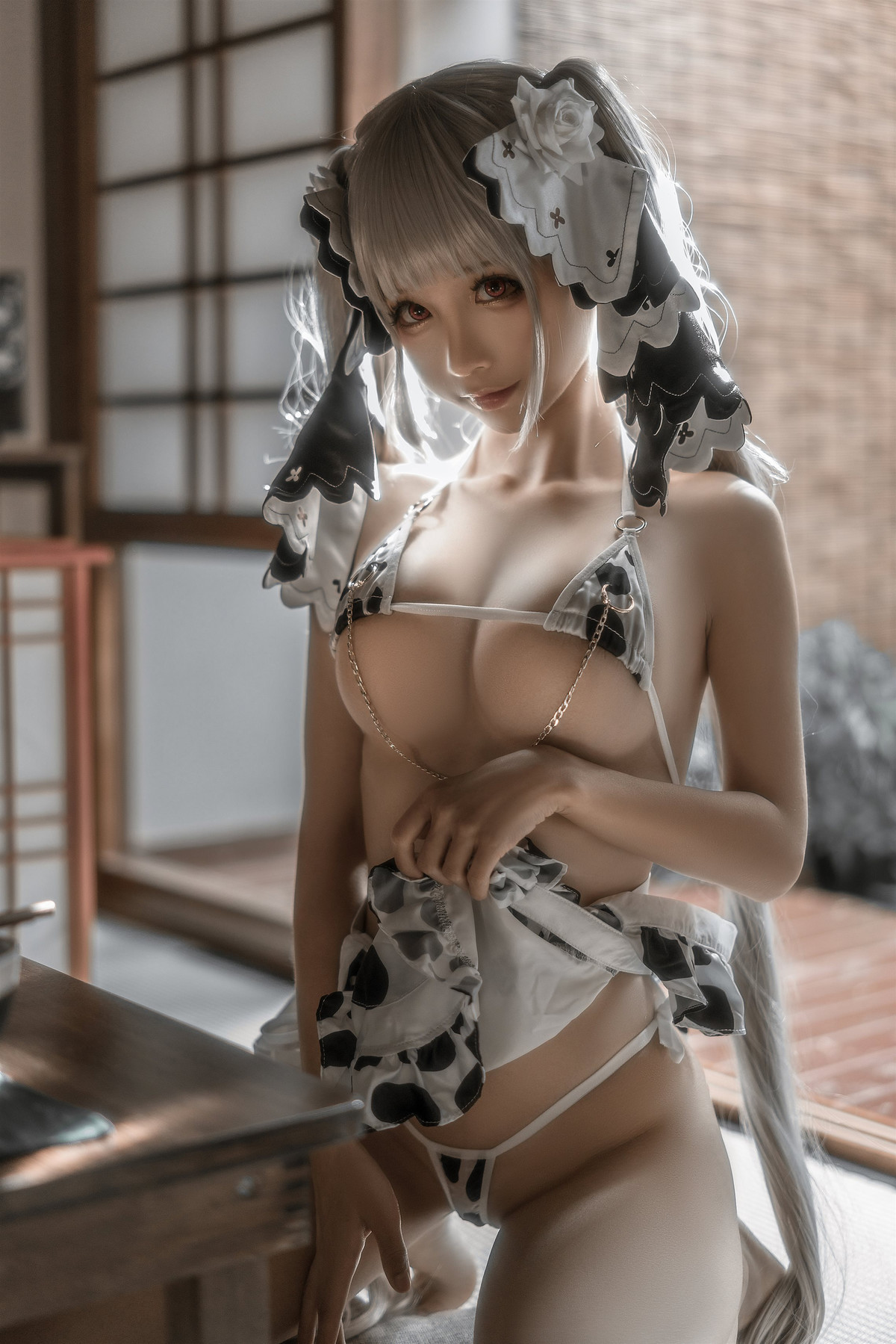 蠢沫沫 Cosplay 可畏婚纱绅士版 13