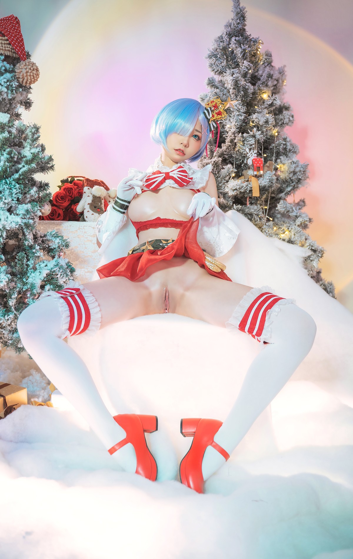 爆机少女喵小吉 Cosplay Re：从零开始的圣诞节 14