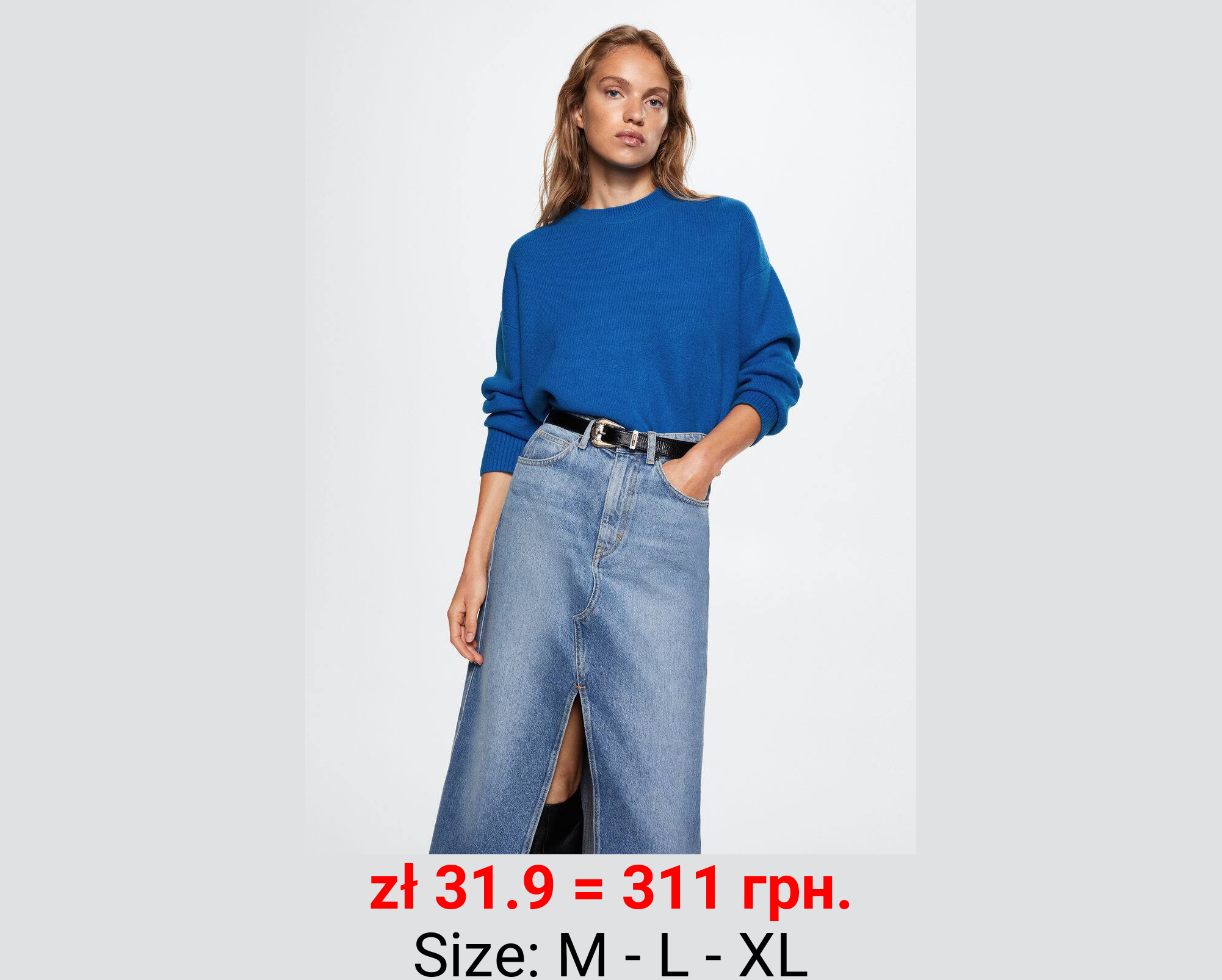 Jersey punto cuello redondo