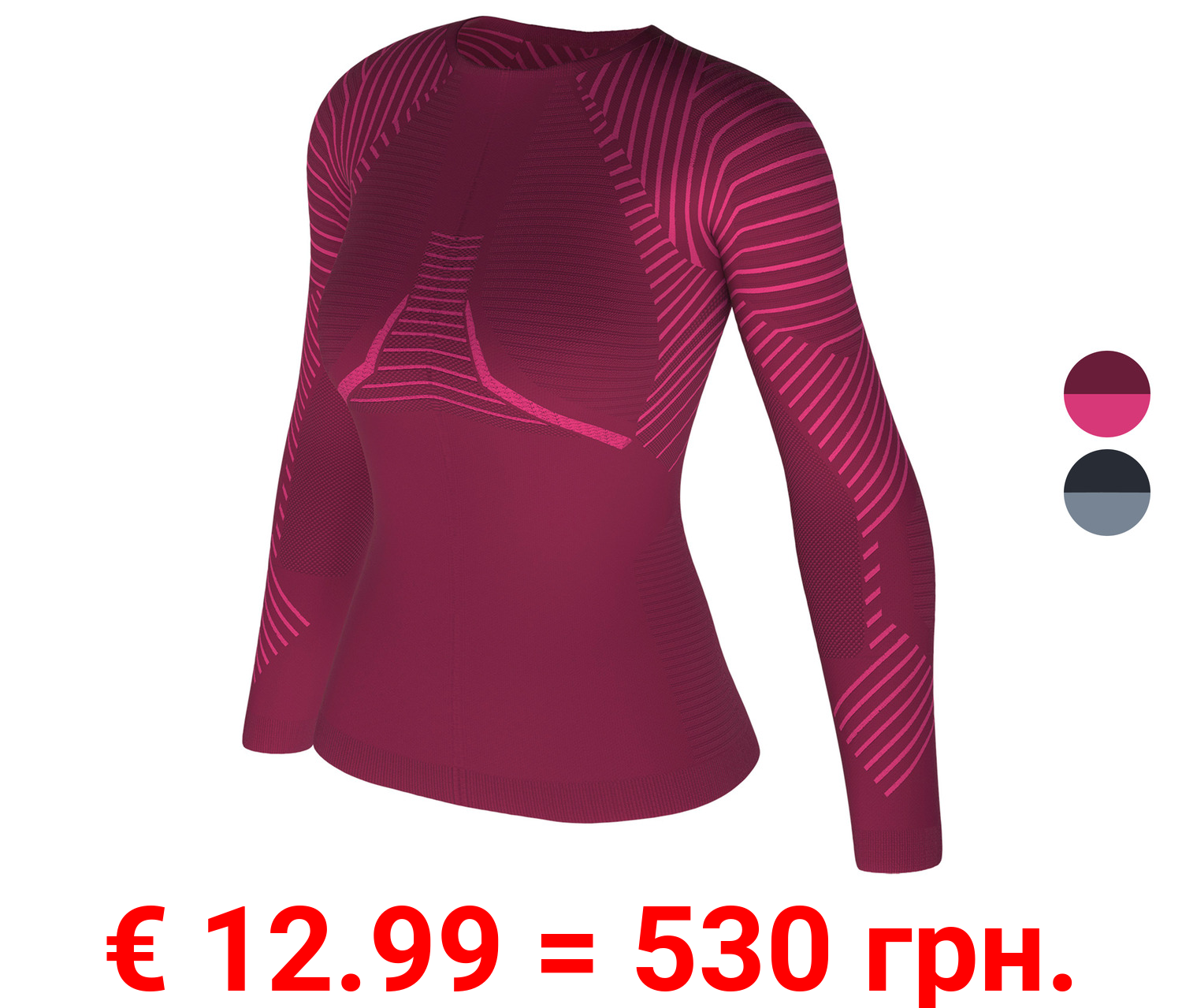 CRIVIT Damen Winter-Funktionsunterhemd, atmungsaktiv