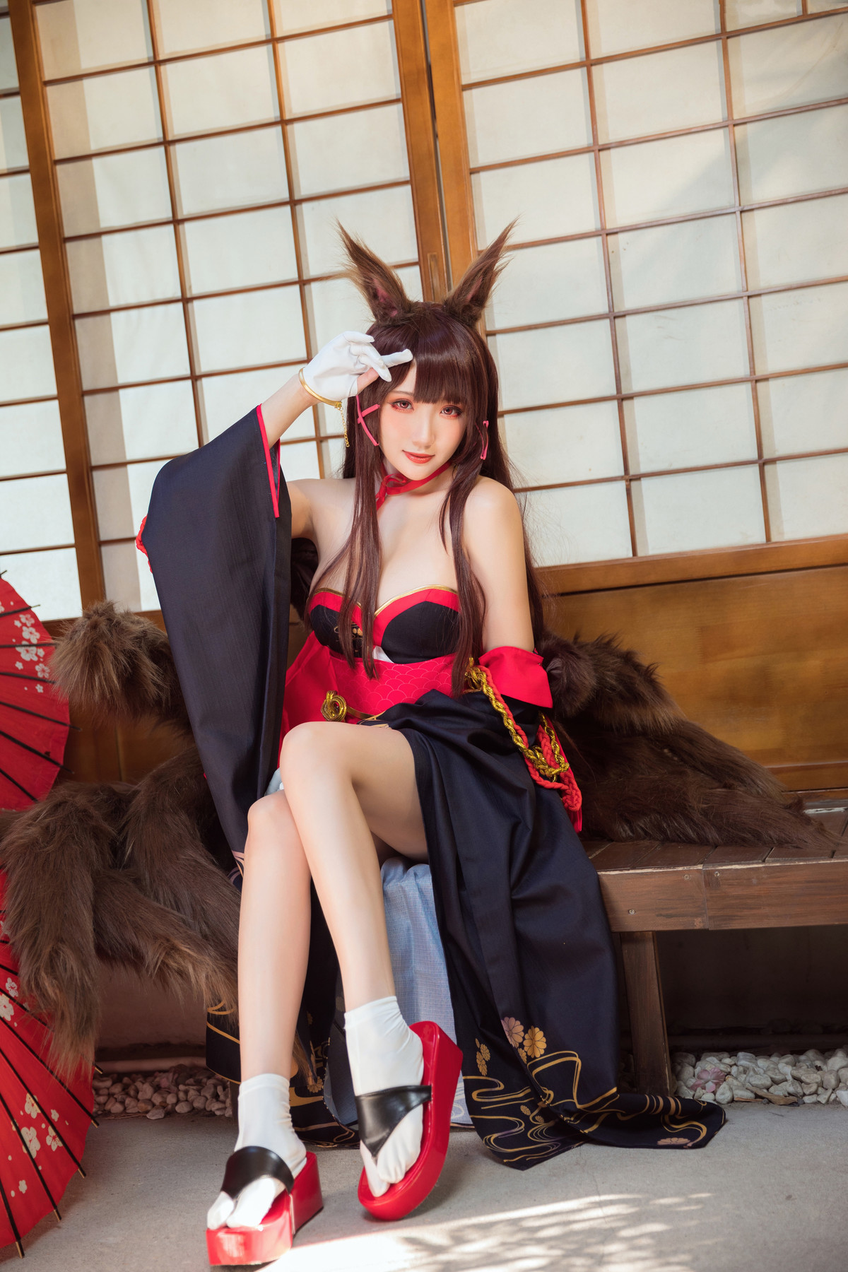 Cosplay 瓜希酱 赤城 Akagi 28