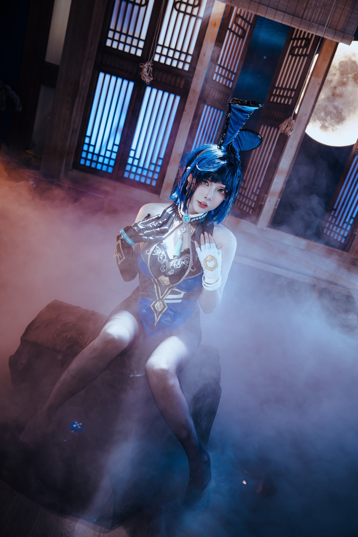 Cosplay 夏小秋秋秋 夜兰 兔女郎 Set.01 34