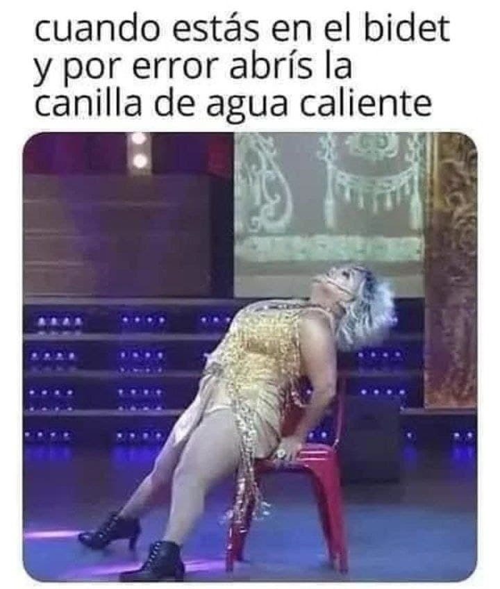 Agua caliente en el bidet