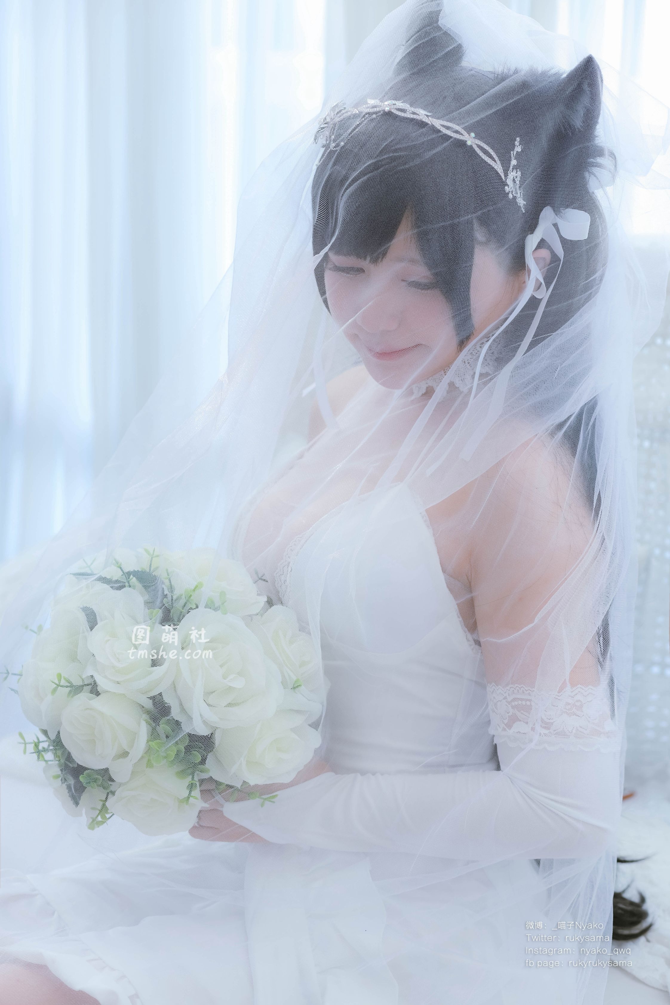 Nyako喵子 爱宕婚纱(62P177MB) 17