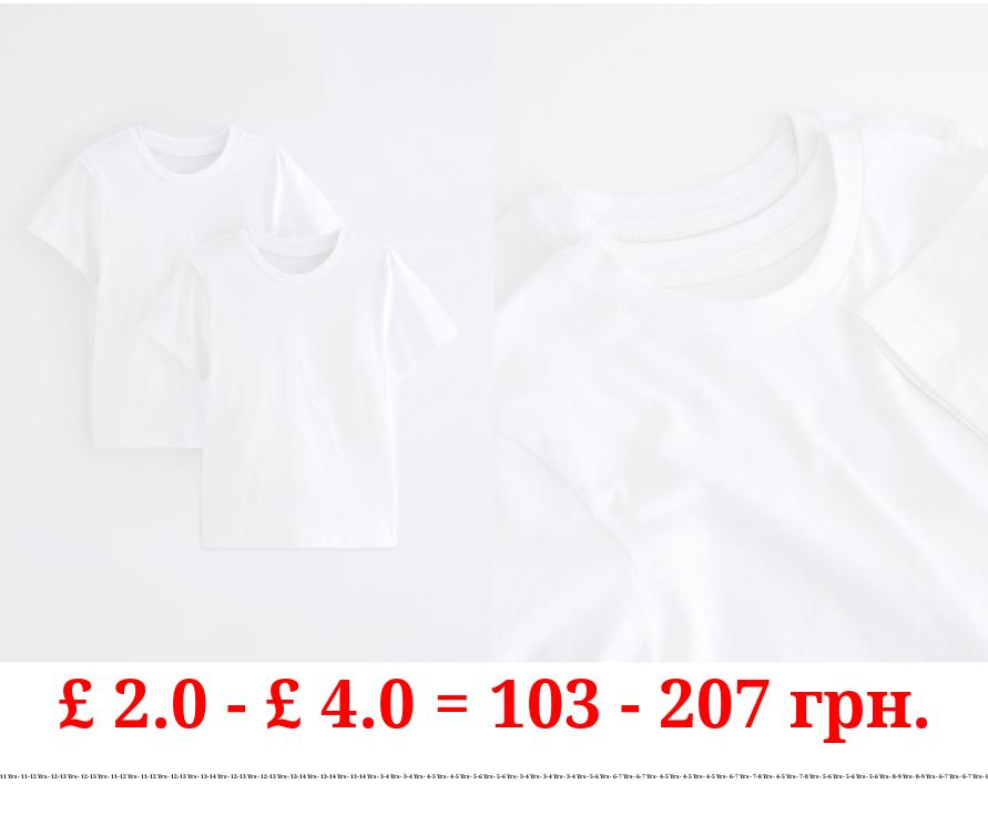 Crew Neck School T-Shirt 2 Pack