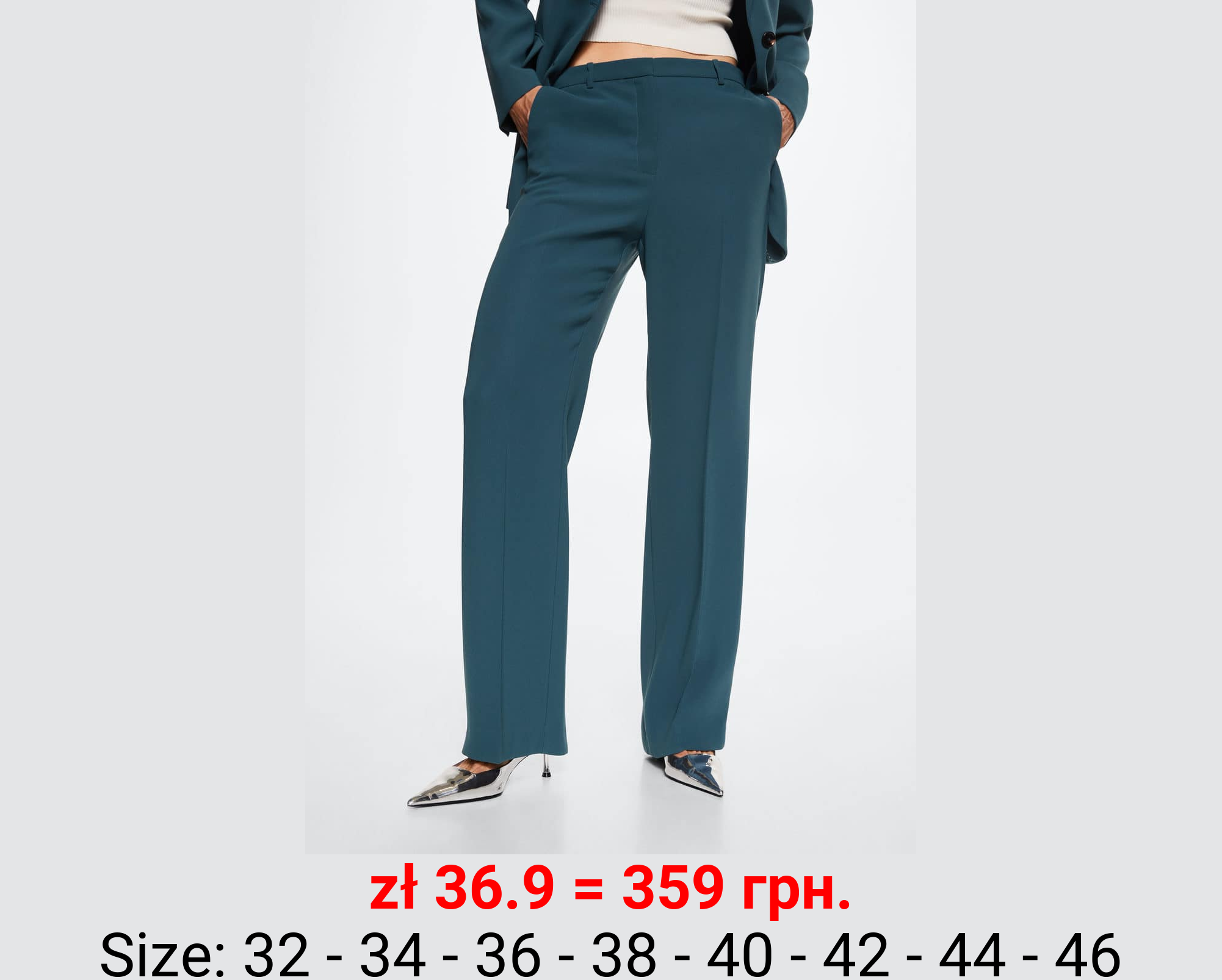 Pantalón recto traje