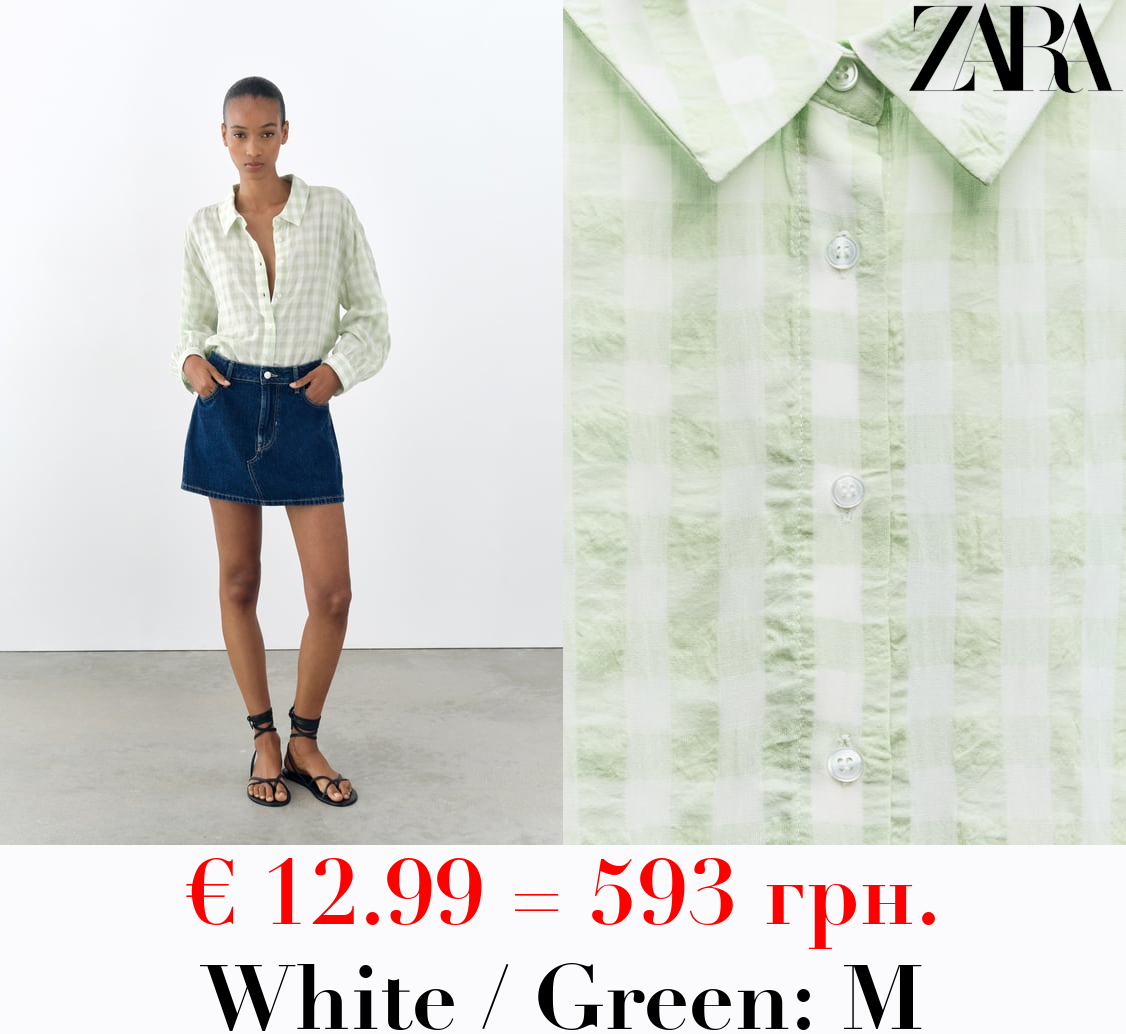 OVERSIZE GINGHAM SHIRT