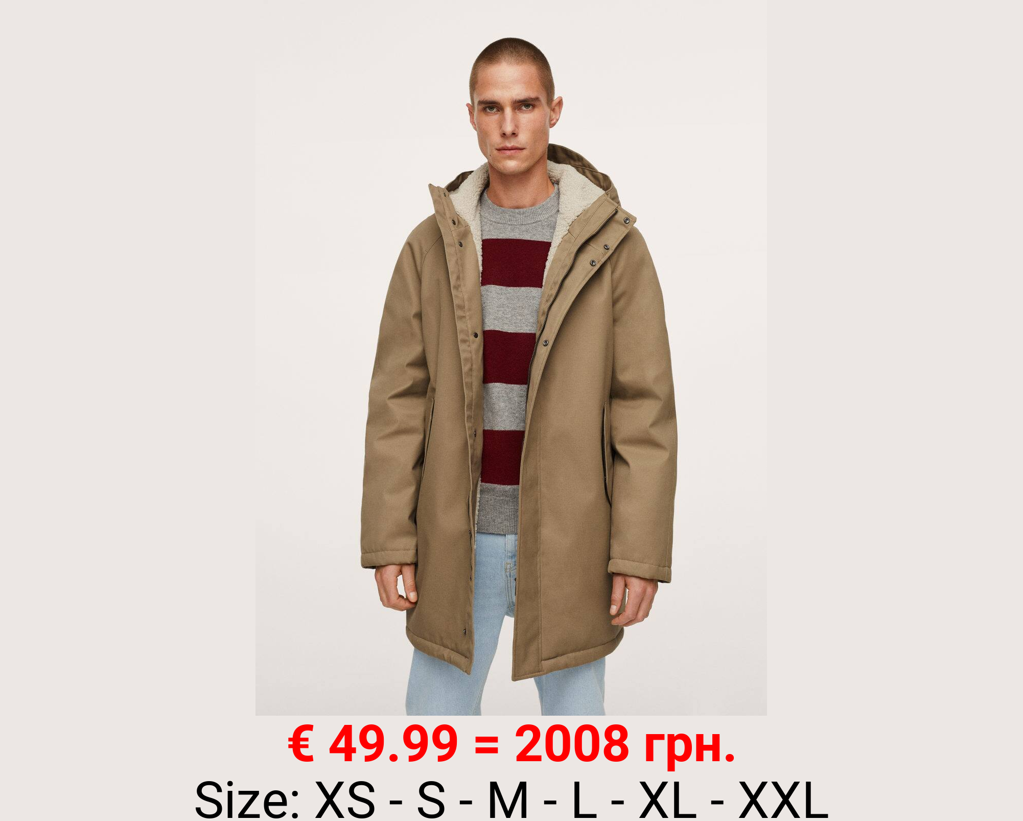 Parka acolchada capucha