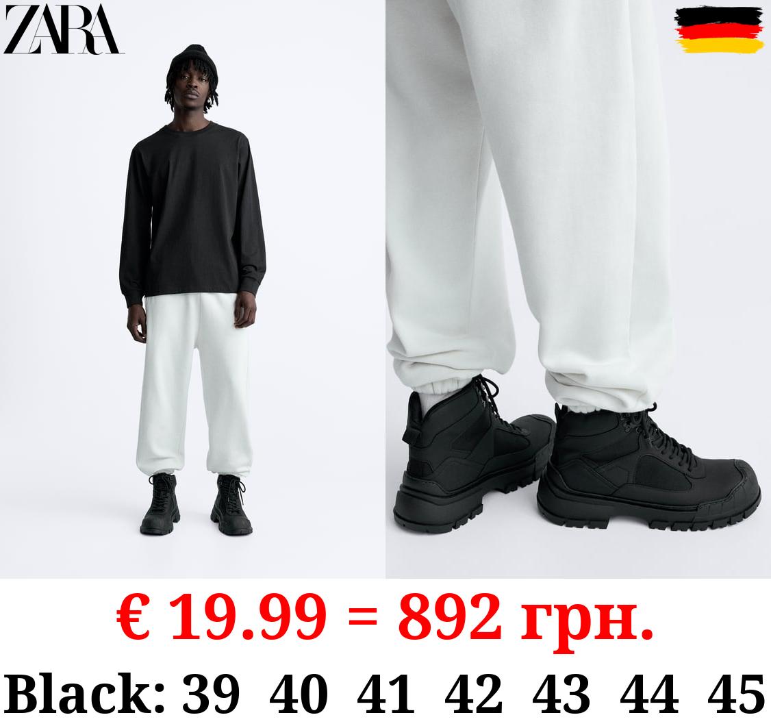 COMBINED LACE-UP BOOTS